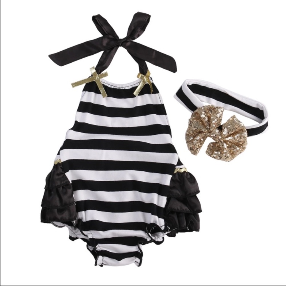 New infant swim suit with headband