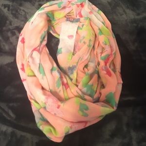 Floral infinity scarf