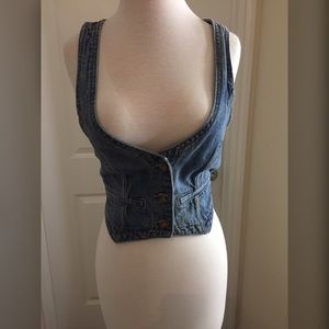 I Love H81 jean vest in a size large