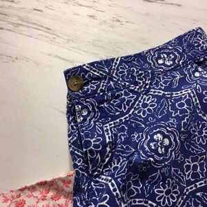 Old Navy Sz 2 Royal Blue Patterned Shorts