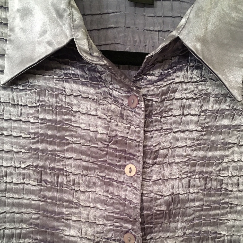 Lavender "silk-like" blouse