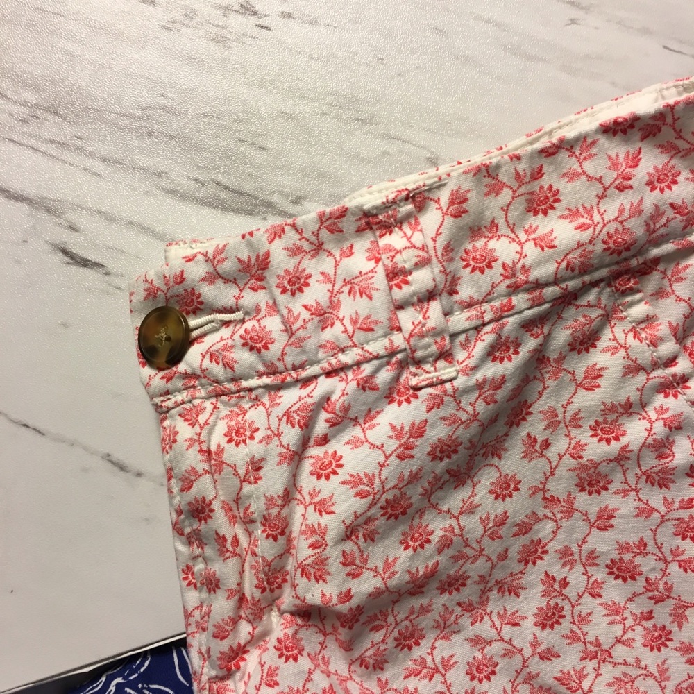 Old Navy Sz 2 Linen Floral Patterned Shorts