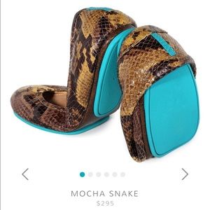 Tieks Mocha Snake ballet flats