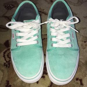 Worn Once Vans Chukka Low Seafoam Suede Vans