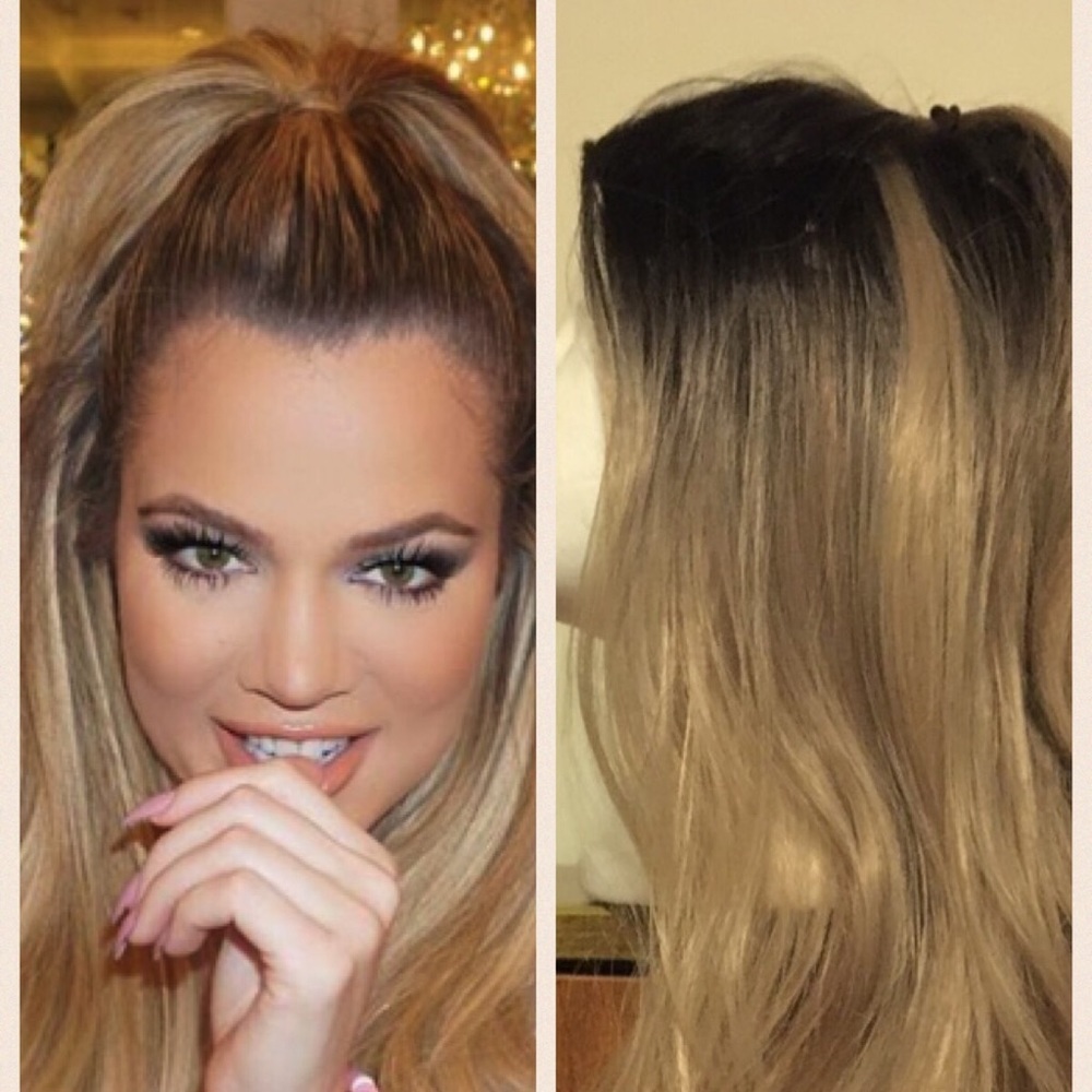 Blonde Ombré Brown Wig Kylie Jenner 20in