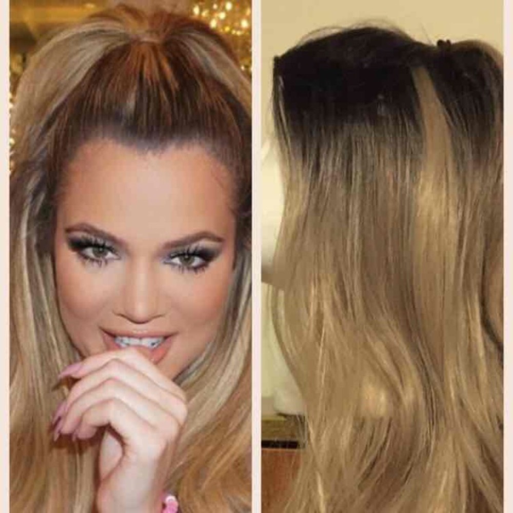*EASTER SPECIAL* Blonde Ombré Brown Wig 20in