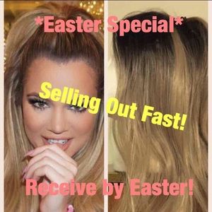 *EASTER SPECIAL* Blonde Ombré Brown Wig 20in
