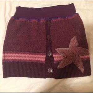 Hand stitched Sweater Skirt
