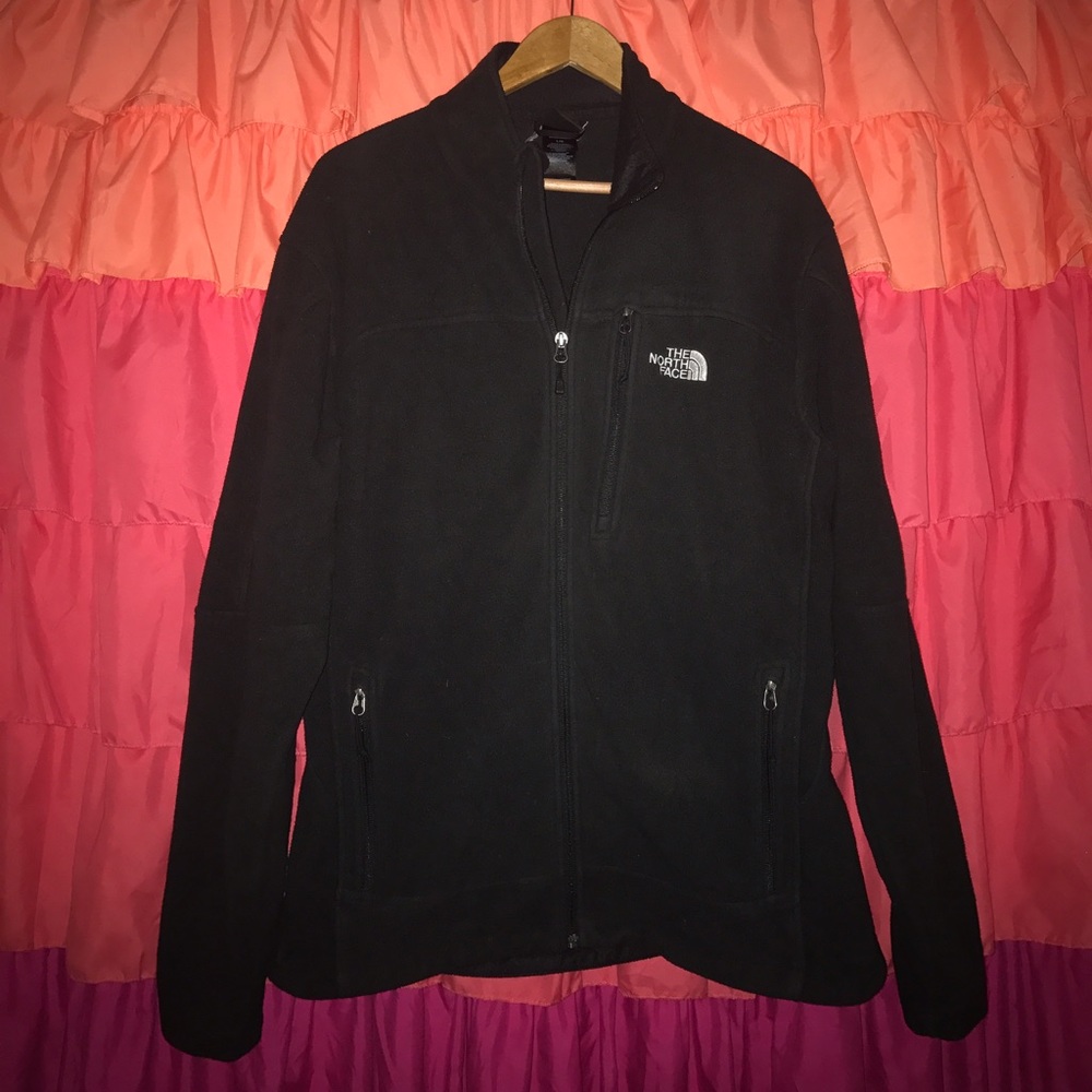 Men's Large North Face Full Zip Fleece in Black