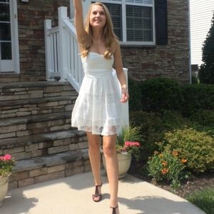 White Charlotte Russe dress!