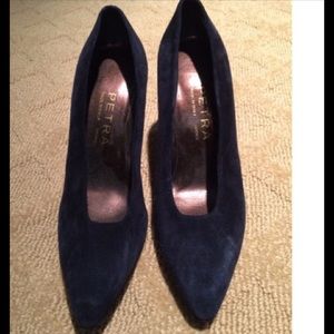 Petra Navy Blue High Heal Shoe