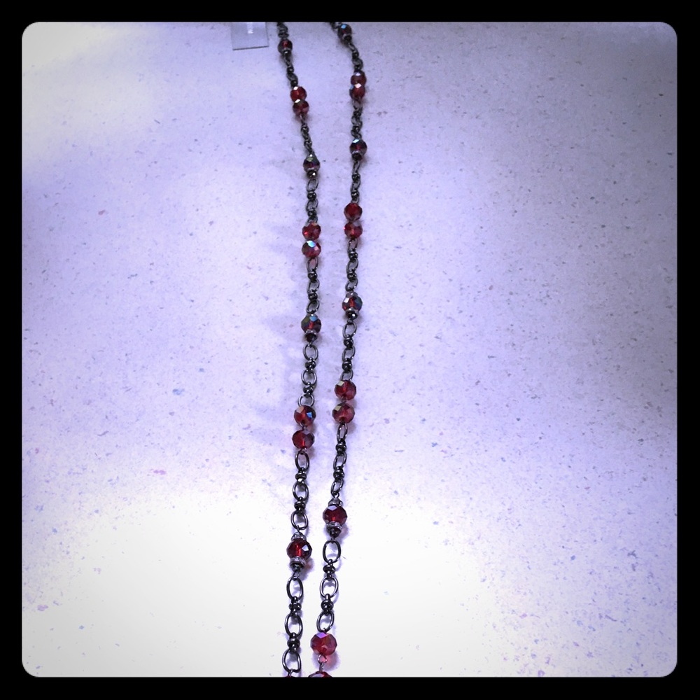 NORDSTROM long headed necklace black only