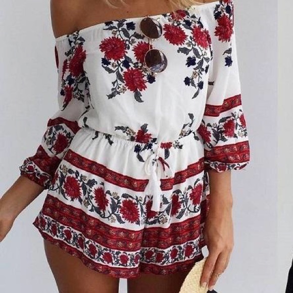 LF Dresses & Skirts - Off the shoulder romper