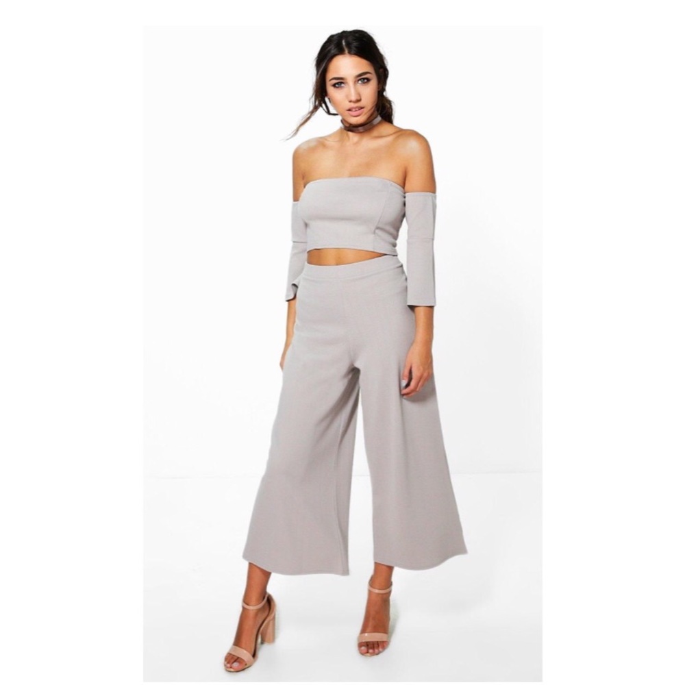 Boohoo Co ord culottes set