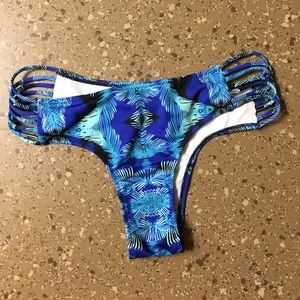 Blue bikini bottoms
