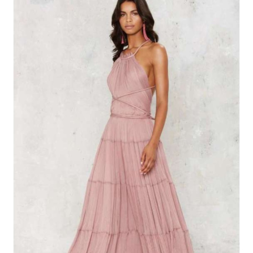 Nasty gal Mauve Bacall Chiffon Dress