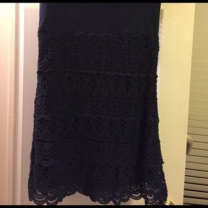 Solitaire Lace pencil skirt Navy size M