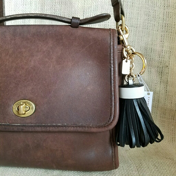 Coach Accessories Nwt Coach Leather Tassel Bag Charm Keychain
