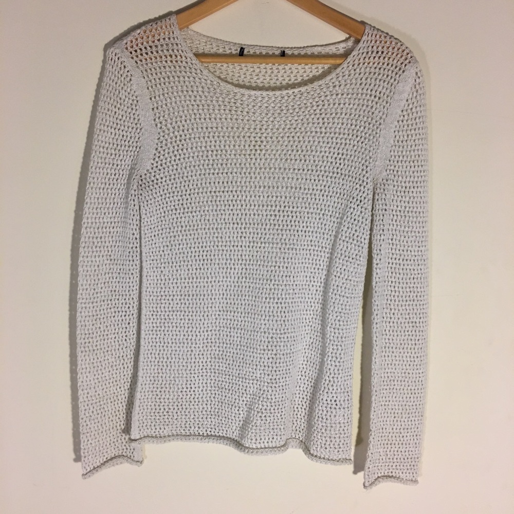 Vintage Sheer Cable Knit Sweater