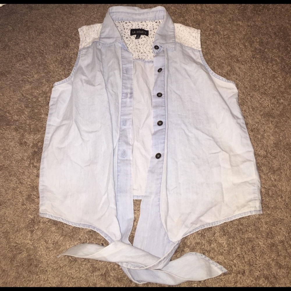 Light blue blouse