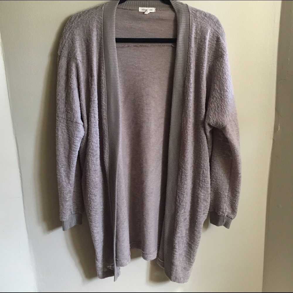 Silence and noise cozy tan cardigan