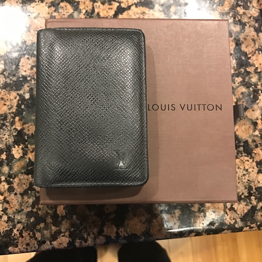 Authentic Louis Vuitton Black Leather Wallet