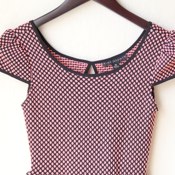 Adorable Short Polkadot Dress - Picture 2 of 3