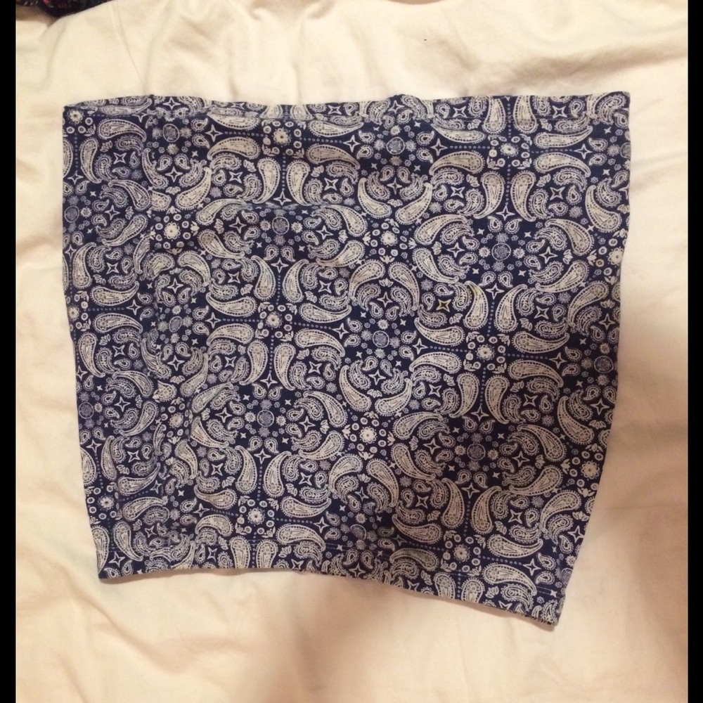 Paisley Print Skirt