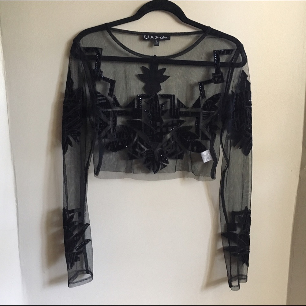 For love and lemons Vienna crop top