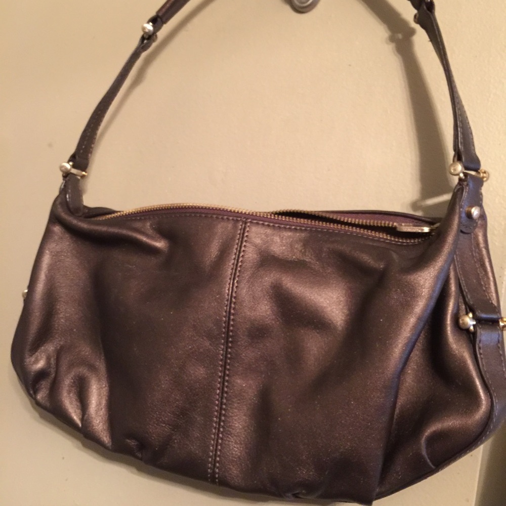 Liz Claiborne Leather Copper Hobo Bag