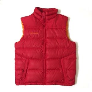 Columbia vest | Men's M | Red puff vest