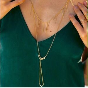 NWT - Gorjana Gold Chevron Lariat
