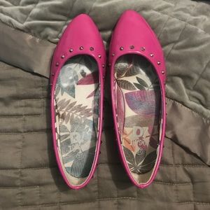 Hot Pink flats