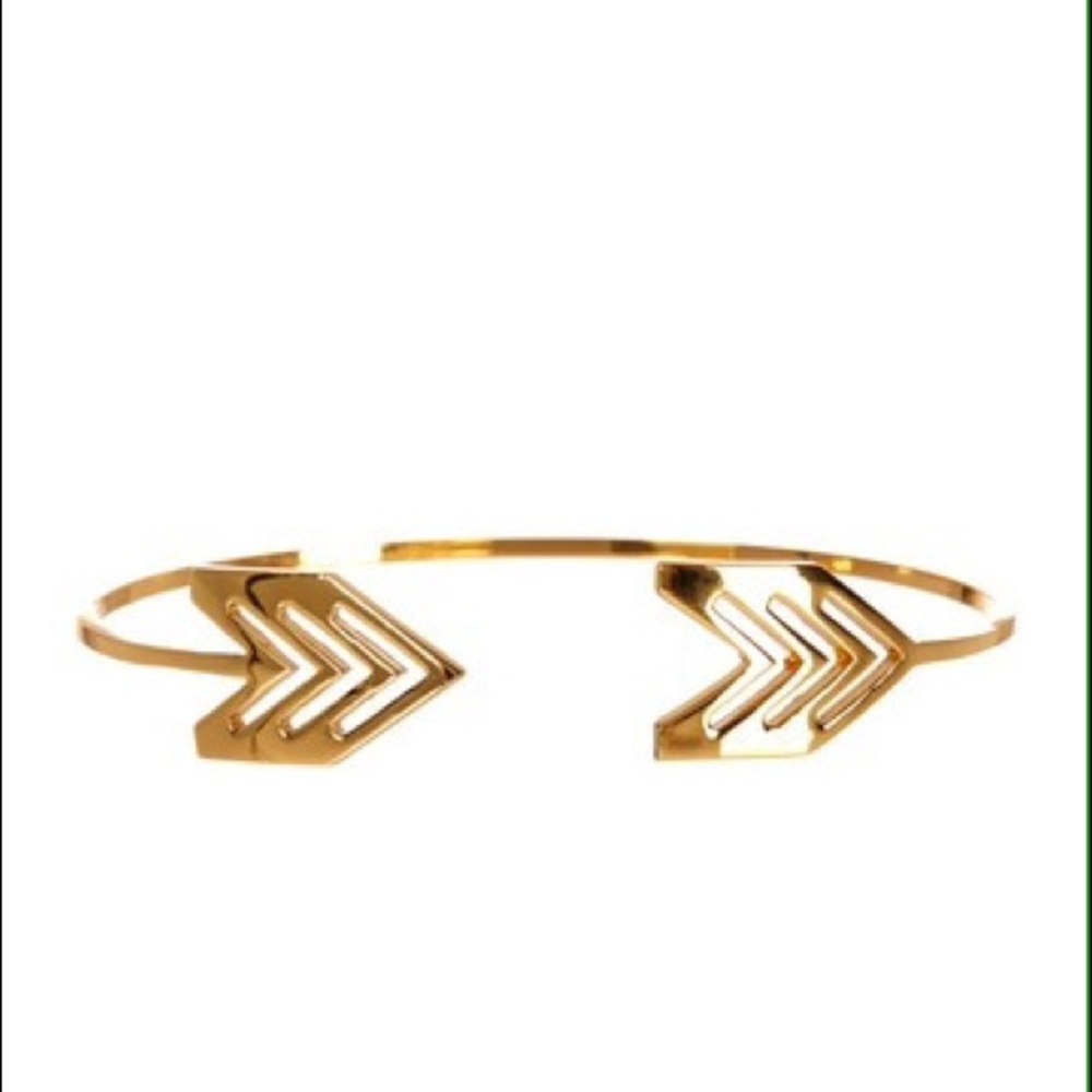 NWT - Gotama Gold Chevron Cuff