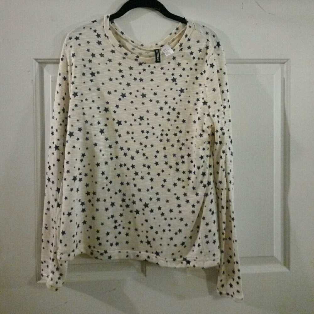 Starry long sleeve Divided blouse