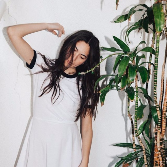 American Apparel Ringer T-Shirt Dress - Picture 2 of 3