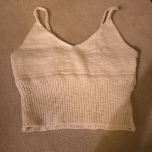 Cream crop top