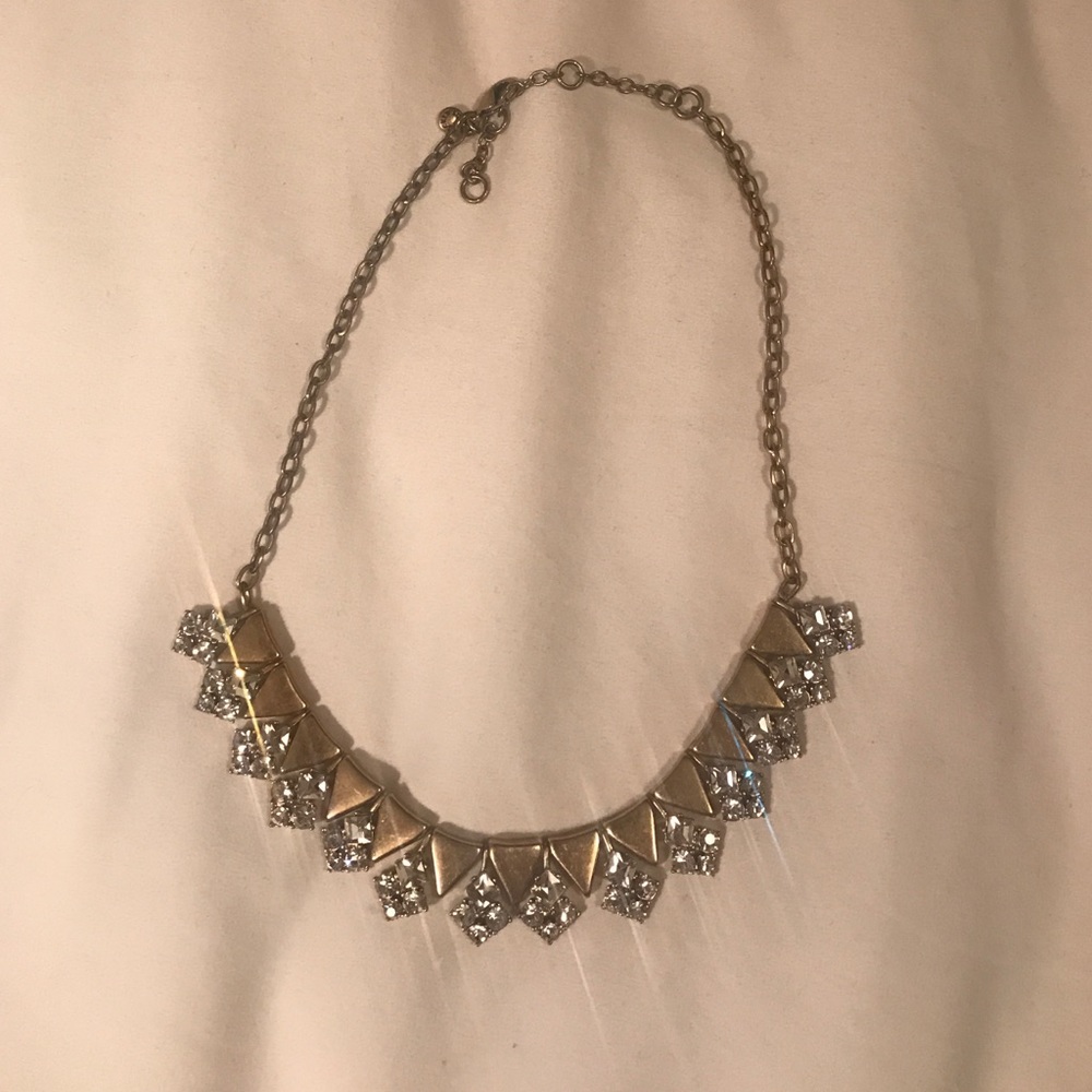 J Crew Triangle Statement Necklace