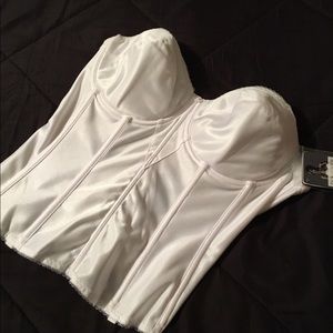 David's Bridal bustier 36DD (extra straps) NWT!!