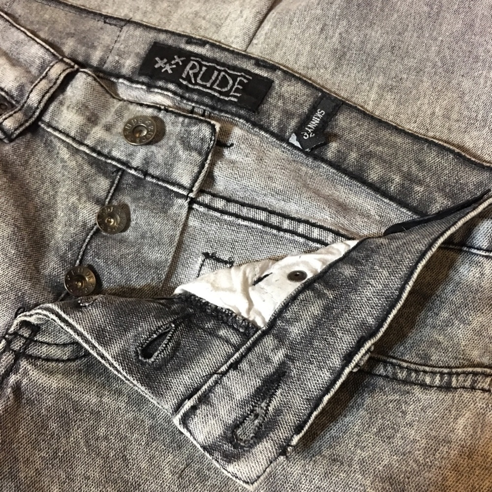 XXX RUDE SKINNY DENIM JEANS