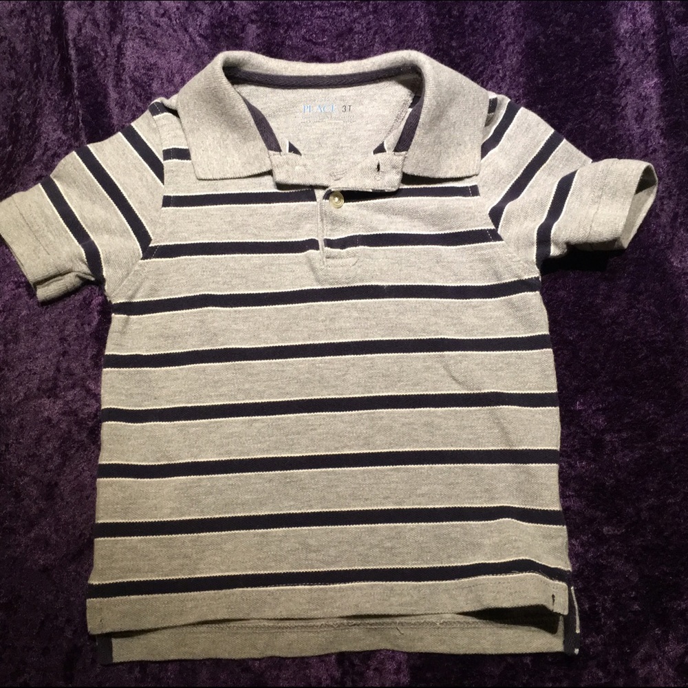 3T striped polo