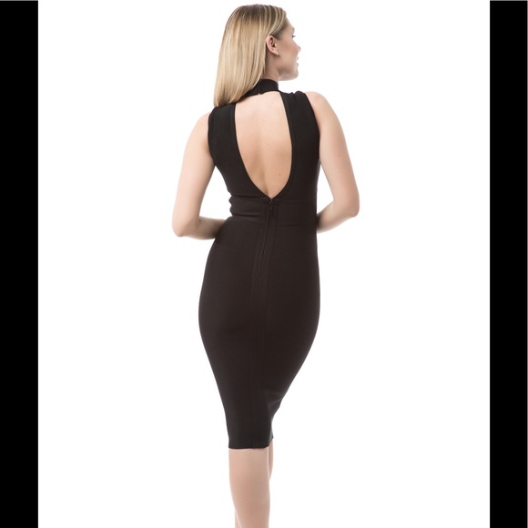 Mock Neck Sleeveless Bandage Dress #825 - Picture 6 of 8