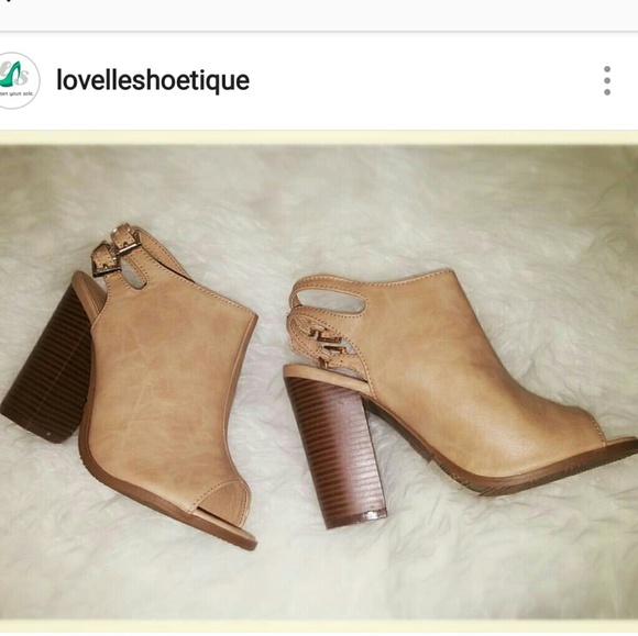 Peep Toe Booties - Picture 2 of 2