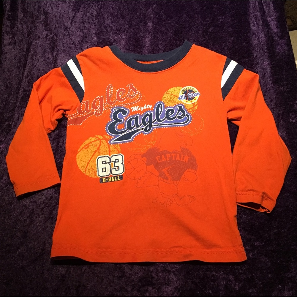 Long sleeve orange tee 3T