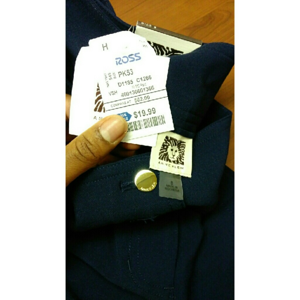 Navy Blue Slacks - Picture 3 of 3