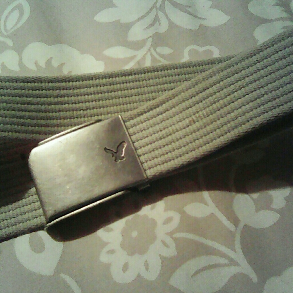 American Eagle Khaki Cloth Belt Size Large