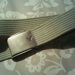 American Eagle Khaki Cloth Belt Size Large