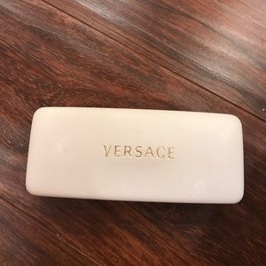 Versace glasses case white