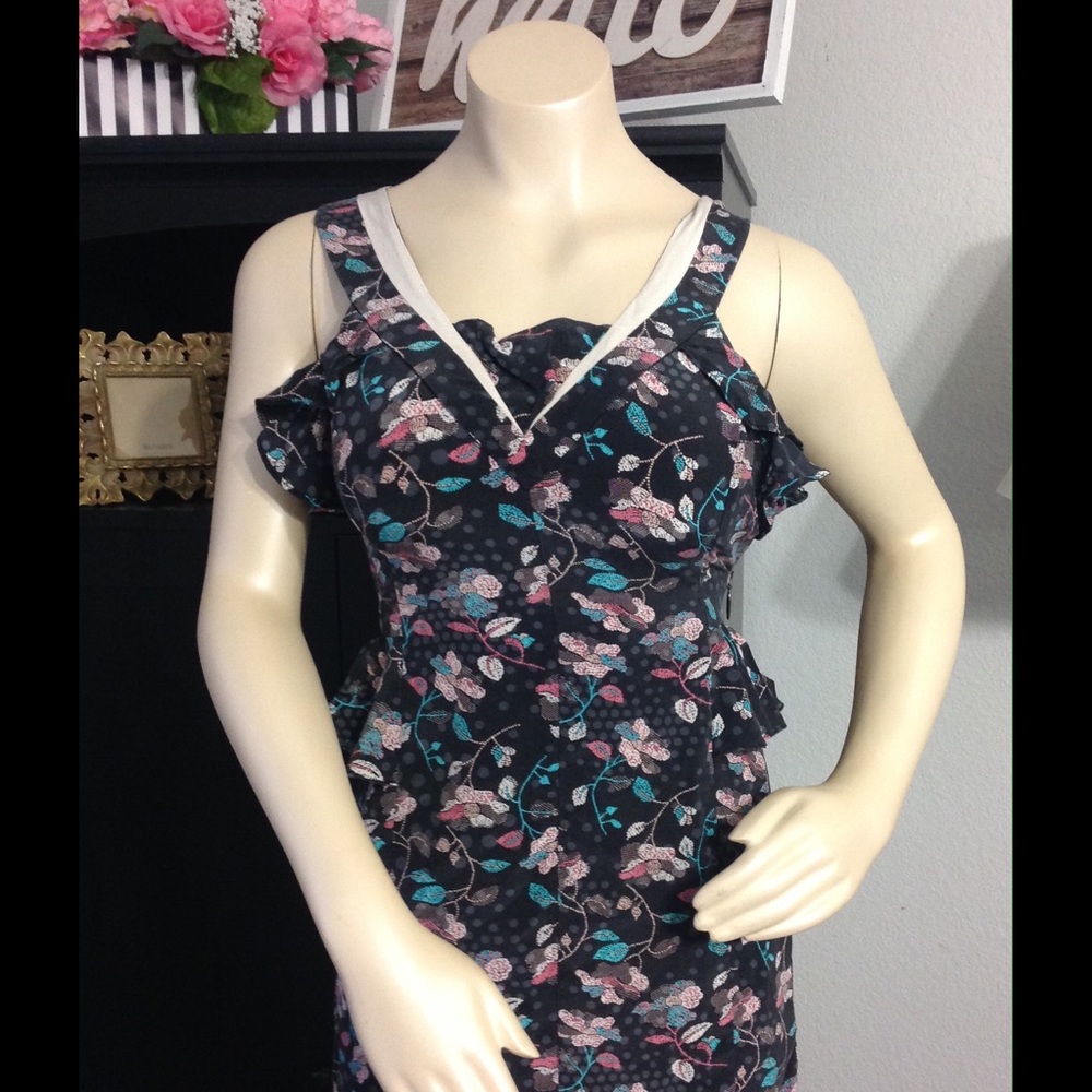 Juicy Couture Floral Peplum Dress size 0