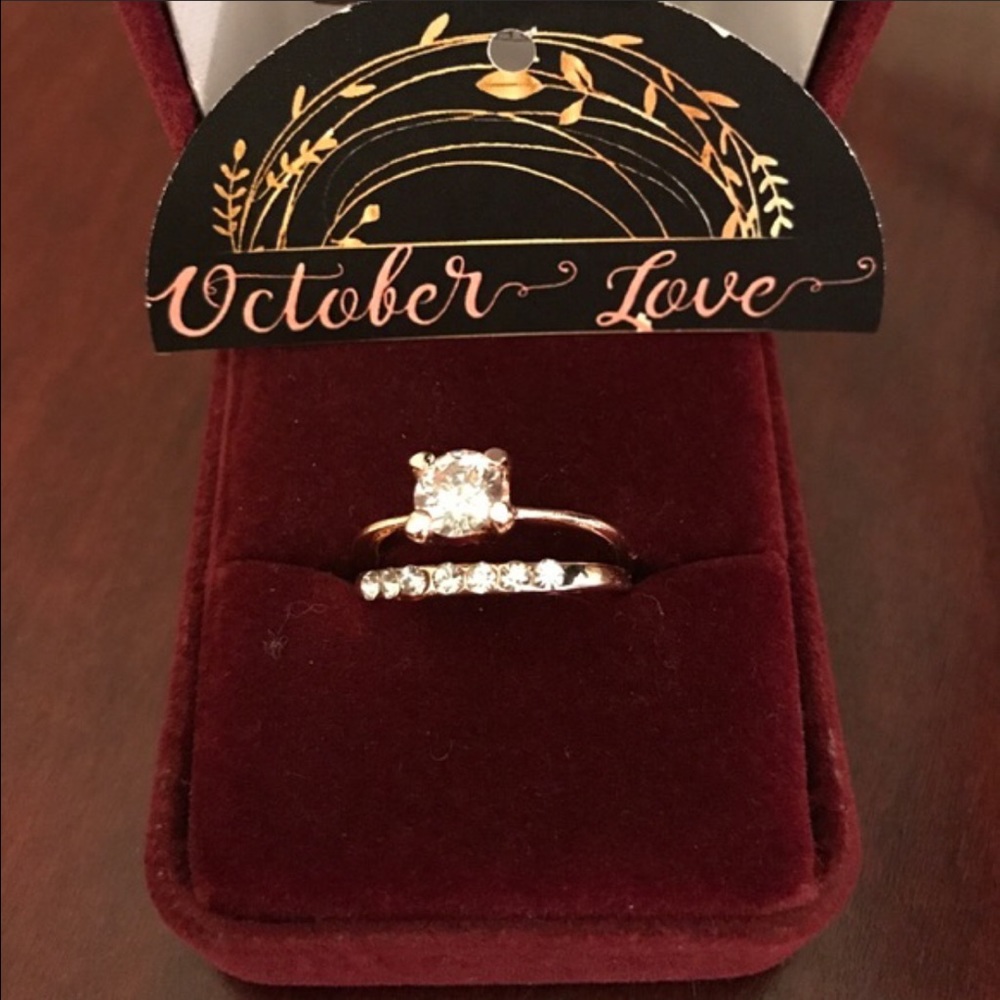 18K Gold Plated 'Diamond' Rings